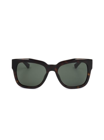 Linda Farrow Damskie okulary przeciwsłoneczne w kolorze szaro-brązowym