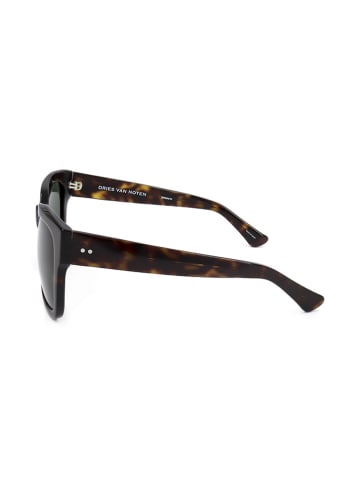 Linda Farrow Damskie okulary przeciwsłoneczne w kolorze szaro-brązowym