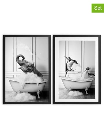 little nice things 2-delige set: ingelijste kunstdrukken - (B)30 x (H)40 cm