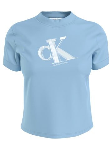 Calvin Klein Koszulka w kolorze błękitnym