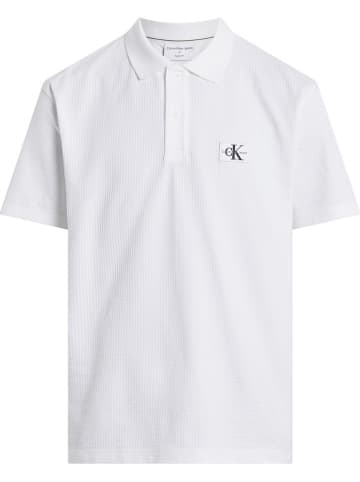 Calvin Klein Koszulka polo w kolorze białym