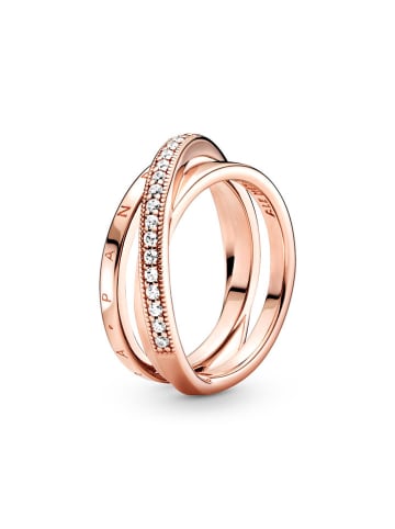 Pandora Rosévergold. Ring mit Zirkonias