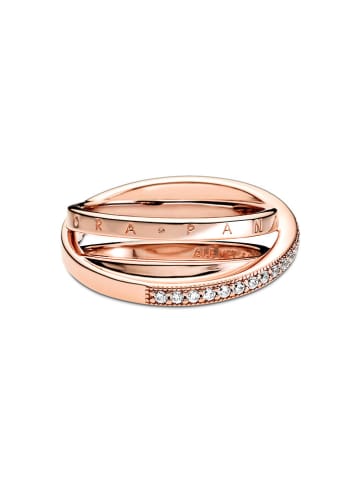 Pandora Rosévergold. Ring mit Zirkonias