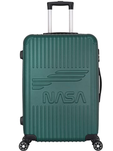 Nasa Hardcase-Trolley "Enterprise" in Dunkelgrün - (B)42 x (H)75 x (T)28 cm