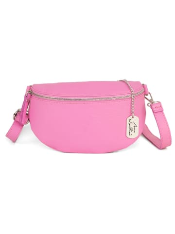 Anna Morellini Leder-Brustbeutel "Berenice" in Pink - (B)25 x (H)14 x (T)1 cm
