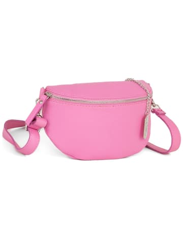 Anna Morellini Leder-Brustbeutel "Berenice" in Pink - (B)25 x (H)14 x (T)1 cm