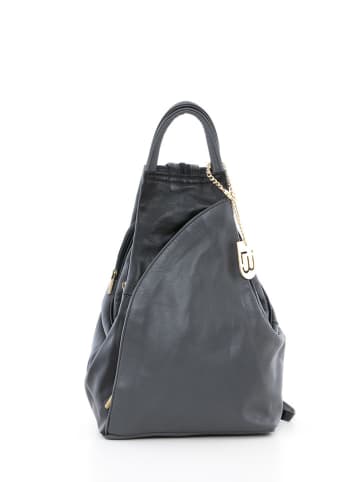 Lucca Baldi Skórzany plecak w kolorze szaro-czarnym - 29 x 34 x 13 cm