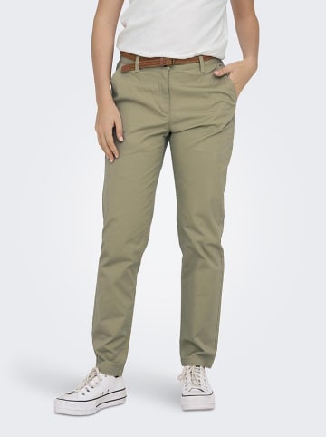 JDY Spodnie chino "Chicago" w kolorze khaki