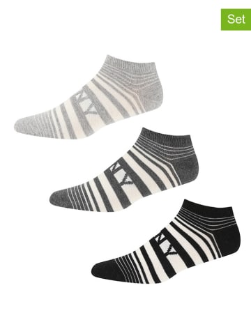 DKNY 3-delige set: sokken zwart/grijs
