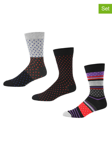 DKNY 3-delige set: sokken zwart/meerkleurig