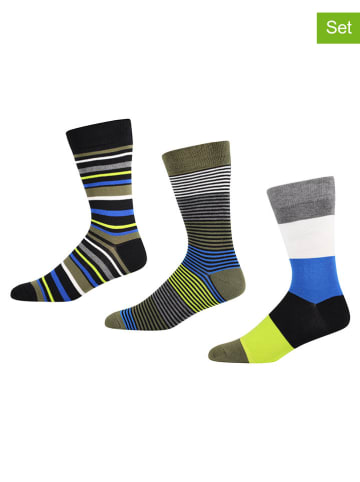DKNY 3er-Set: Socken in Grau/ Bunt