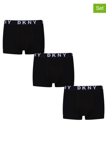 DKNY Bokserki (3 pary) w kolorze czarnym