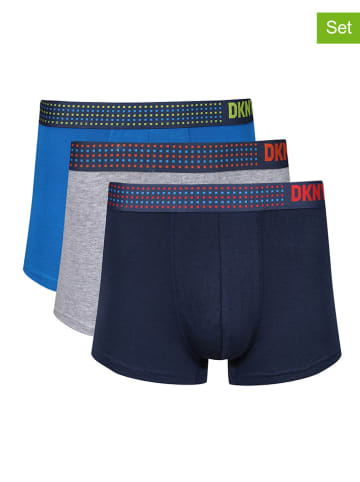 DKNY 3-delige set: boxershorts blauw/grijs/donkerblauw