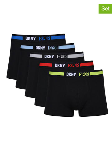 DKNY 5er-Set: Boxershorts in Schwarz