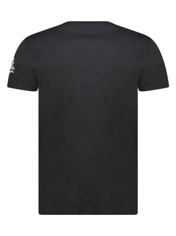 Geographical Norway Koszulka "Jidney" w kolorze czarnym