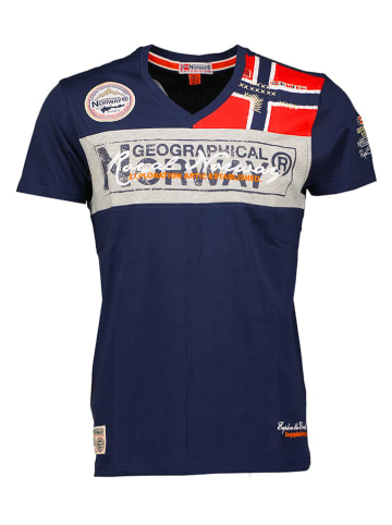 Geographical Norway Shirt "Jidney" donkerblauw