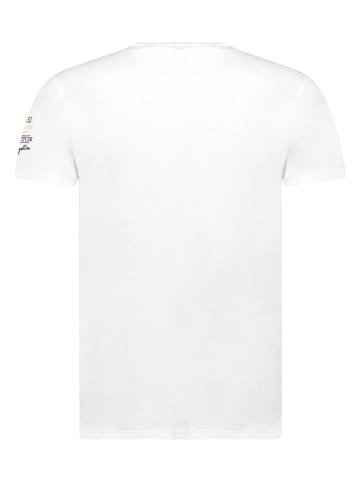 Geographical Norway Koszulka "Jidney" w kolorze białym
