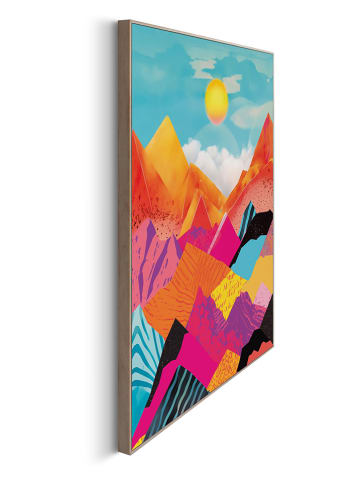 Orangewallz Gerahmter Kunstdruck "Abstract Colour Mountains"