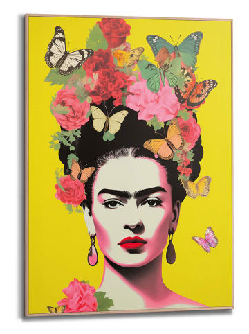 Orangewallz Gerahmter Kunstdruck "Frida Pop Art" - (B)50 x (H)70 cm