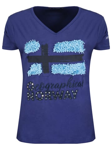 Geographical Norway Shirt "Jarine" donkerblauw