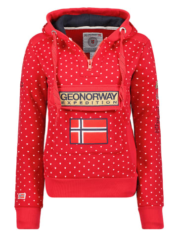 Geographical Norway Bluza "Gymclass" w kolorze czerwonym