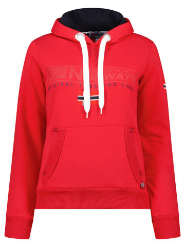Geographical Norway Hoodie "Gasic" rood