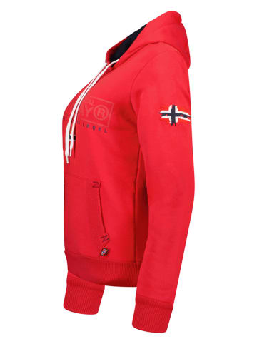 Geographical Norway Hoodie "Gasic" in Rot