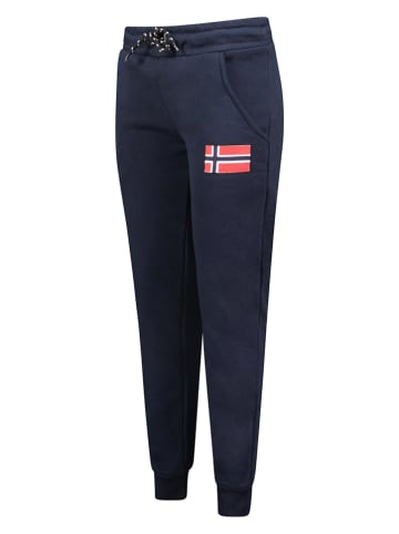 Geographical Norway Spodnie dresowe "Monbichon" w kolorze granatowym