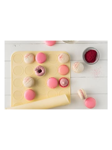 Zenker Mata w kolorze kremowym do pieczenia makaroników - 36 x 24,5 cm