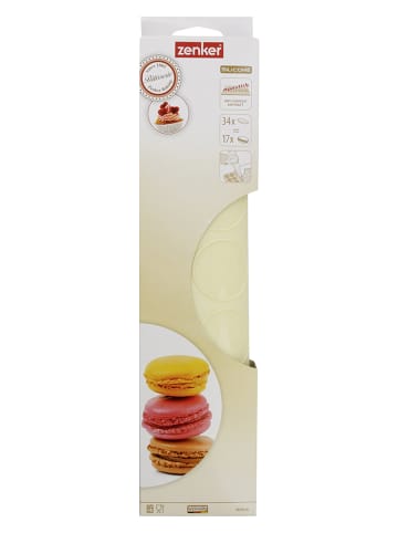 Zenker Macarons-Backmatte in Creme - (L)36 x (B)24,5 cm