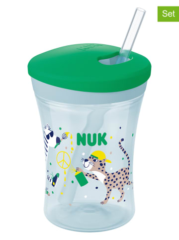NUK 2-częściowy zestaw w kolorze zielono-żółtym