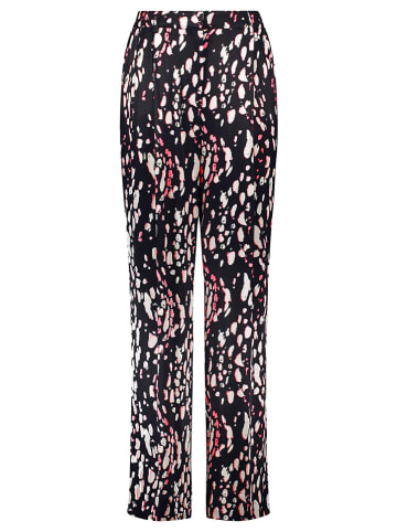 TAIFUN Hose in Schwarz/ Pink