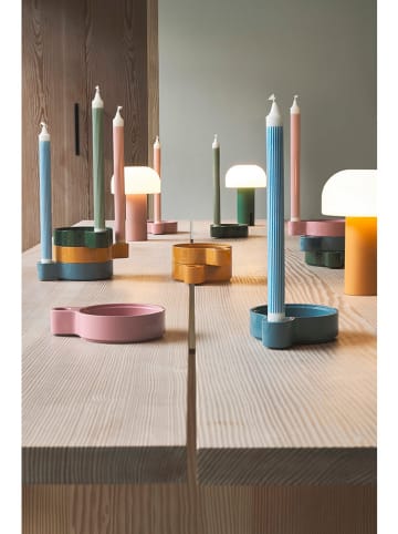 Villa Collection Ledtafellamp "Styles" wit/groen - (H)22,5 cm