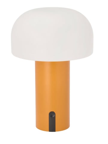 Villa Collection LED-Tischleuchte "Styles" in Weiß/ Hellbraun - (H)22,5 cm