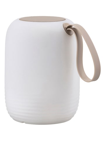 Villa Collection LED-Leuchte mit Lautsprecher "Hav" in Weiß/ Beige - (H)15,5 x Ø 12,5 cm