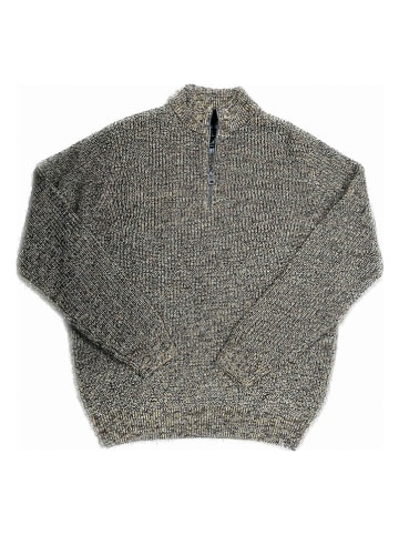 FYNCH-HATTON Pullover in Braun/ Gelb/ Dunkelblau