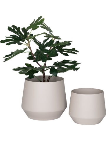 House Nordic 2er-Set: Blumentöpfe in Beige
