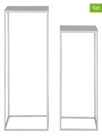 House Nordic 2-delige set: plantenstandaards grijs