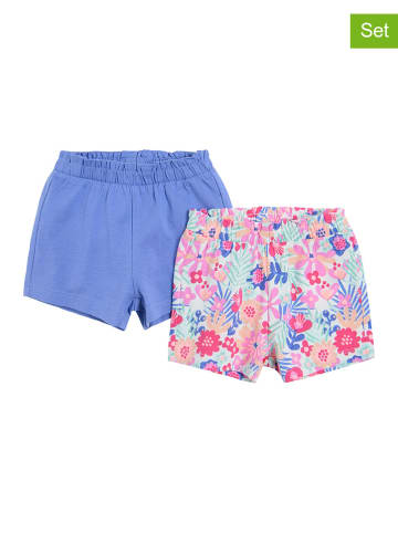 COOL CLUB 2-delige set: shorts blauw/roze
