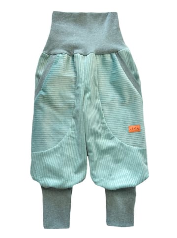 LiVi Spodnie sztruksowe "Streetstyle" w kolorze miętowym