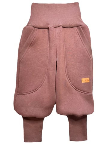 LiVi Spodnie dresowe "Streetwear" w kolorze szaroróżowym