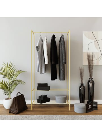 Scandinavia Concept Garderobe "Frankenthal" in Gold - (B)80 x (H)170 x (T)25 cm