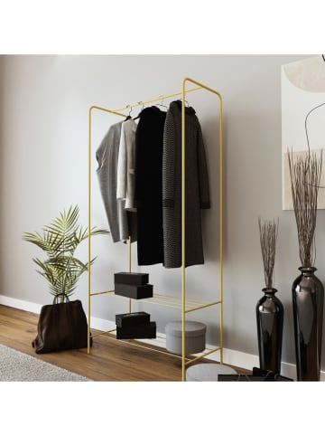 Scandinavia Concept Garderobe "Frankenthal" in Gold - (B)80 x (H)170 x (T)25 cm