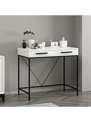 Scandinavia Concept Make-Up-Tisch "Sane" in Weiß - (B)90 x (H)80 x (T)45 cm