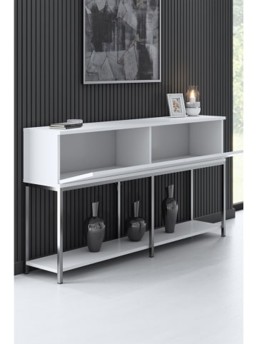 Scandinavia Concept Sideboard "Lord" in Weiß/ Silber - (B)150 x (H)80 x (T)30 cm