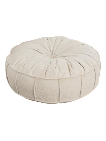 Scandinavia Concept Pouf "Teddy" in Weiß - (H)20 x Ø 60 cm
