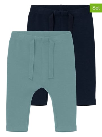 name it 2-delige set: sweatbroeken "Danno" turquoise/donkerblauw