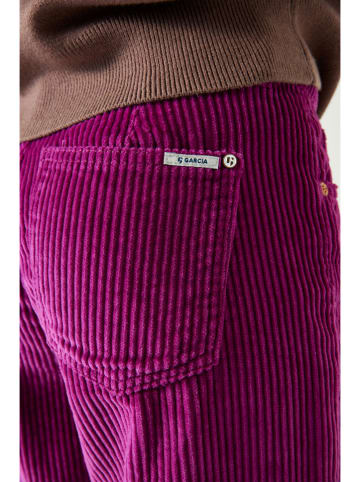 Garcia Spodnie sztruksowe w kolorze różowym