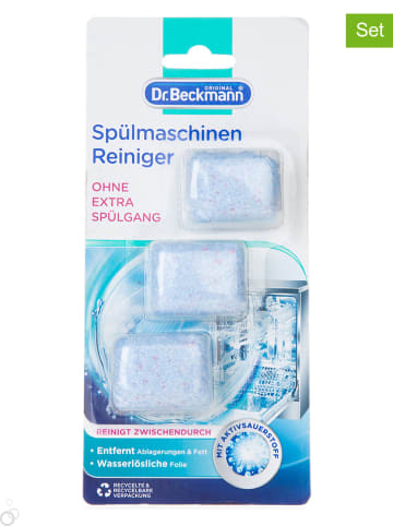 Dr. Beckmann 3er-Set: Spülmaschinenreiniger-Tabs, je 3 x à 20 g
