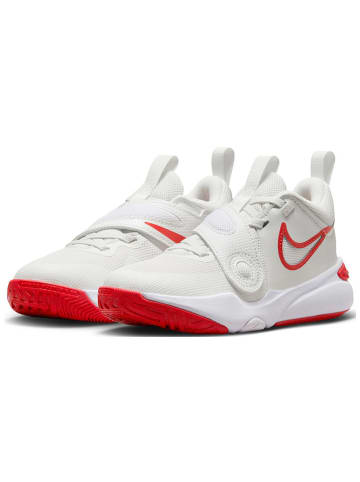 Nike Buty sportowe "Team Hustle D 11" w kolorze biało-czerwonym